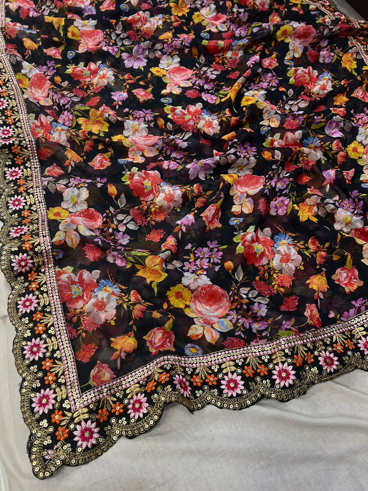  BT 1203 Georgette Party Wear Sarees Catalog